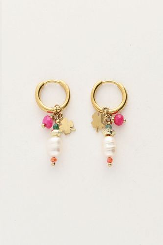 Sunrocks-Ohrringe mit Perlen und vierblättrigem Kleeblatt | - My jewellery - Modalova