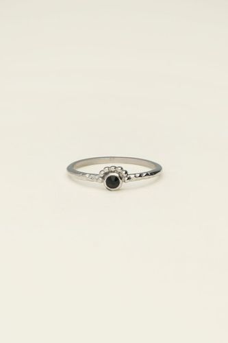 Universe Ring mit kleinem schwarzen Stein | - My jewellery - Modalova