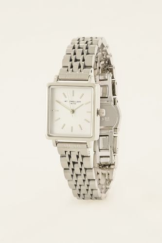 Quadratische Armbanduhr mit weißem Zifferblatt | - My jewellery - Modalova