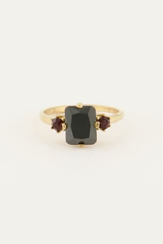 Vintage Statement Ring mit schwarzem Kristall | - My jewellery - Modalova