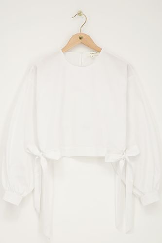 Popeline-Bluse mit Schleifen | - My jewellery - Modalova
