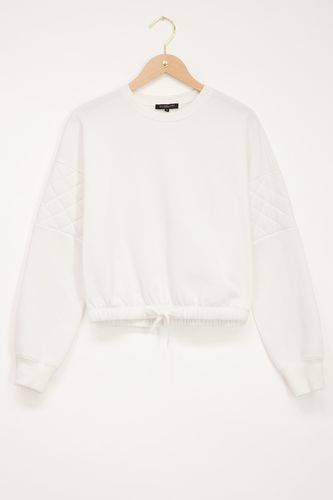 Weißer Sweater mit Karomuster | - My jewellery - Modalova