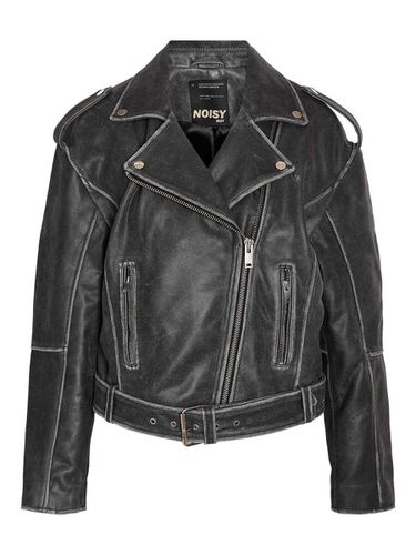 Leather Biker Jacket - Noisy May - Modalova