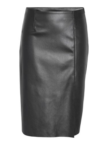 Faux Leather Midi Skirt - Noisy May - Modalova