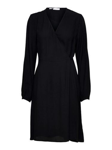 Long Sleeved Wrap Dress - Selected - Modalova