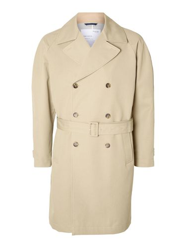 Double-breasted Trench Coat - Selected - Modalova