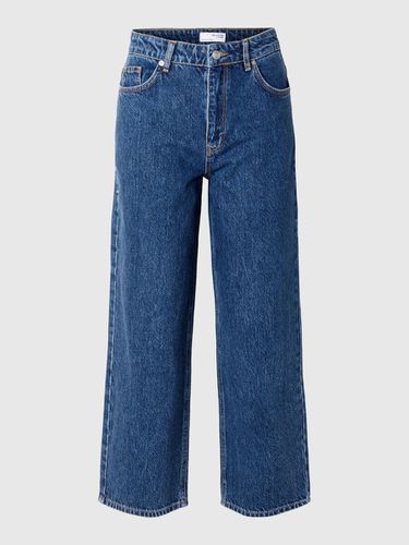 Corte Cropped Jeans Straight Fit - Selected - Modalova