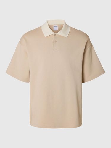 Boxy Fit Polo Shirt - Selected - Modalova