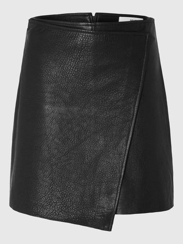 Prenda De Cuero Falda Mini - Selected - Modalova