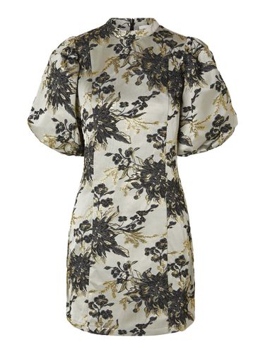 Floral Jacquard Mini Dress - Selected - Modalova