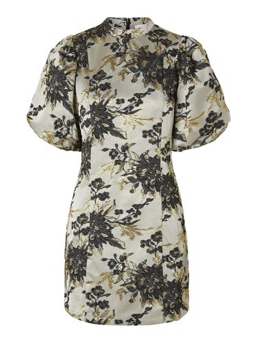 Tejido Floral De Jacquard Vestido Mini - Selected - Modalova