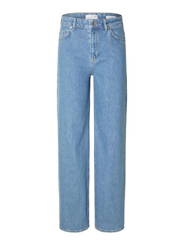 Mid-wash Wide Fit Jeans - Selected - Modalova