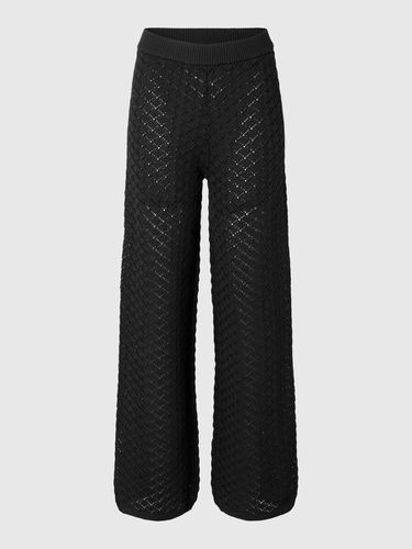 High Waisted Knitted Trousers - Selected - Modalova