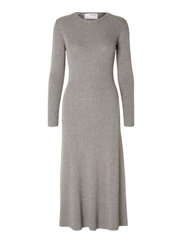 Metallic Knitted Midi Dress - Selected - Modalova