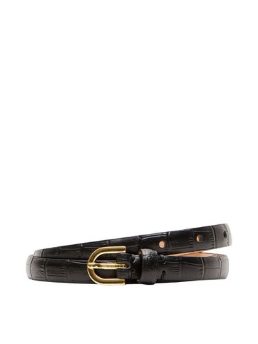 Slim Leather Belt - Selected - Modalova