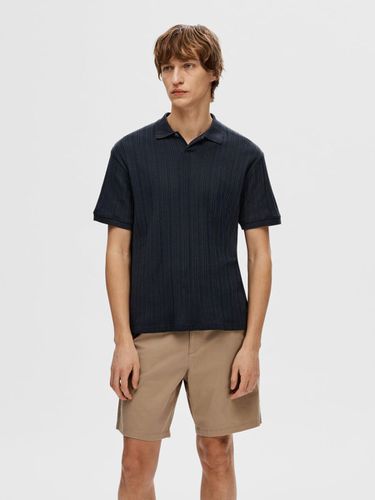 Short-sleeved Cotton Polo Shirt - Selected - Modalova