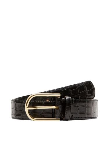 Embossed Leather Belt - Selected - Modalova