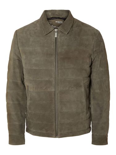 Quilted Suede Jacket - Selected - Modalova