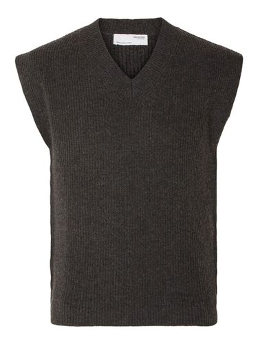 V-neck Knitted Vest - Selected - Modalova