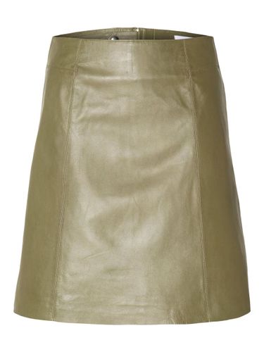 Mini Leather Skirt - Selected - Modalova