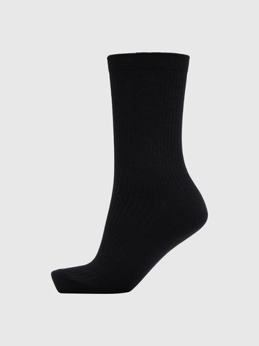 Basic Ribbed Socks - Selected - Modalova