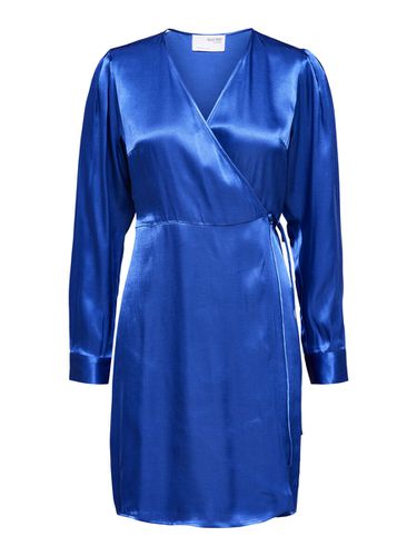 Long Sleeved Wrap Dress - Selected - Modalova