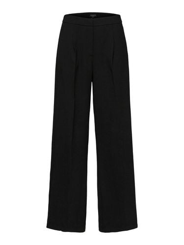 Woven Wide-leg Trousers - Selected - Modalova