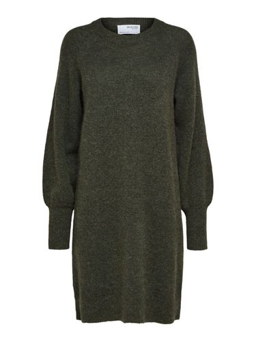 Long Sleeved Knitted Dress - Selected - Modalova