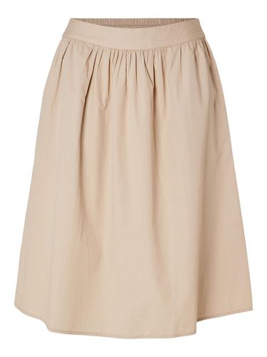 Cotton Midi Skirt - Selected - Modalova