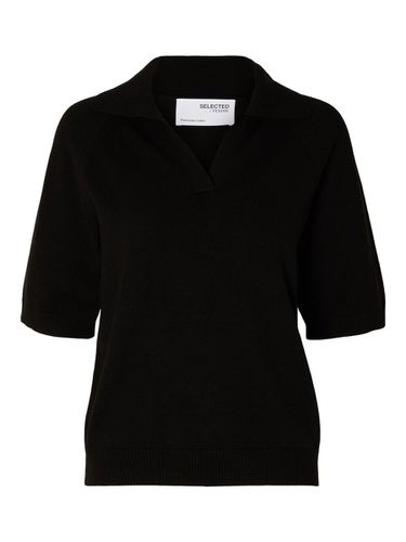 Short-sleeved Knitted Top - Selected - Modalova