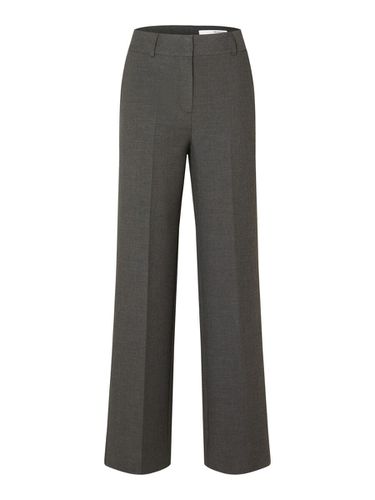 Woven Wide-leg Trousers - Selected - Modalova