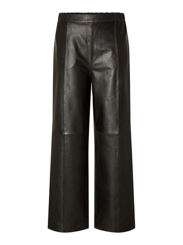 Wide-leg Leather Trousers - Selected - Modalova
