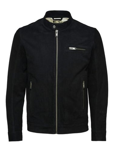Suede Leather Jacket - Selected - Modalova