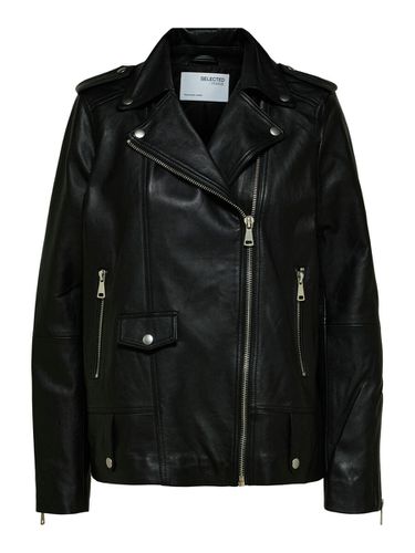 Oversized Leather Jacket - Selected - Modalova
