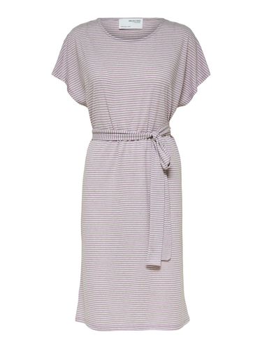 Striped Midi Dress - Selected - Modalova