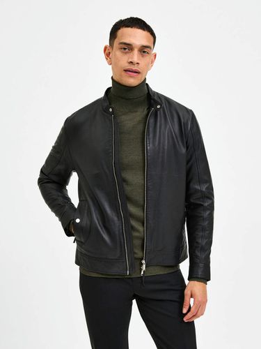 Classic Leather Jacket - Selected - Modalova