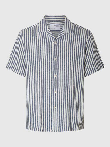 Striped Short Sleeved Shirt - Selected - Modalova