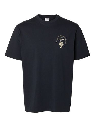 Printed Cotton T-shirt - Selected - Modalova