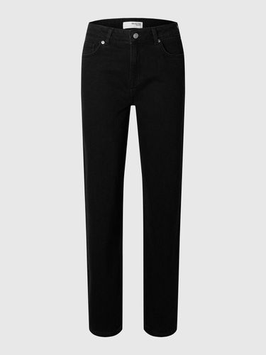 Black Straight Fit Jeans - Selected - Modalova