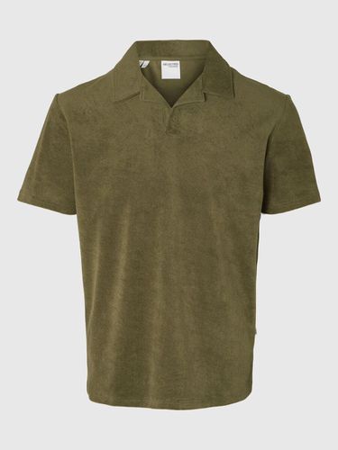 Short-sleeved Terry Cloth Polo Shirt - Selected - Modalova