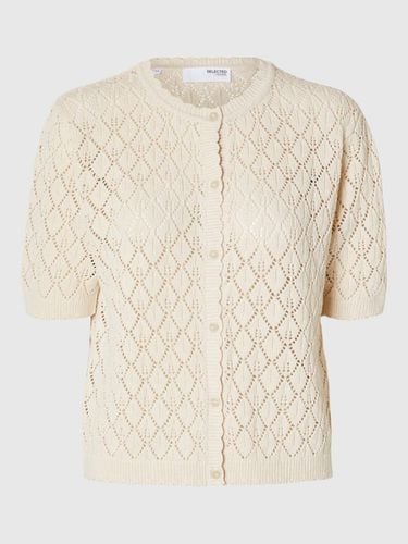 Short Sleeved Knitted Cardigan - Selected - Modalova