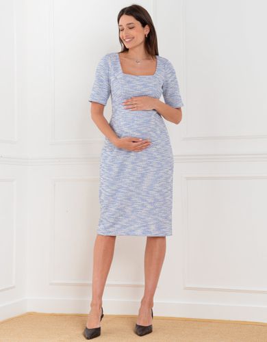 Tweed Midi Maternity Dress - Seraphine - Modalova