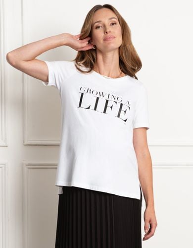 Jersey Short Sleeve Slogan Maternity T-Shirt - Seraphine - Modalova