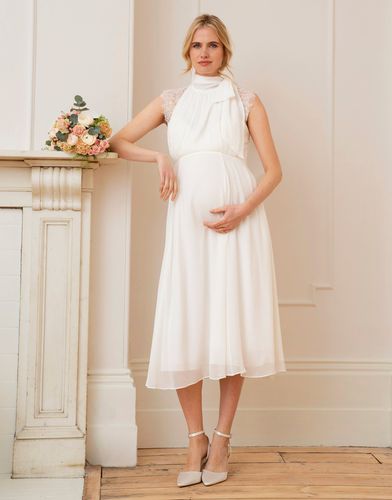 Maternity & Nursing Dress with Tie - Seraphine - Modalova