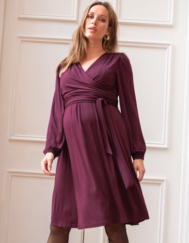 Plum Maternity & Nursing Wrap Dress - Seraphine - Modalova