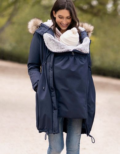 Blue 3 in 1 Winter Maternity Parka - Seraphine - Modalova