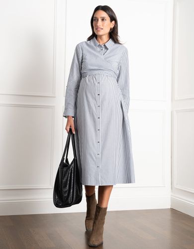 Cotton-Blend Maternity & Nursing Shirt Dress - Seraphine - Modalova