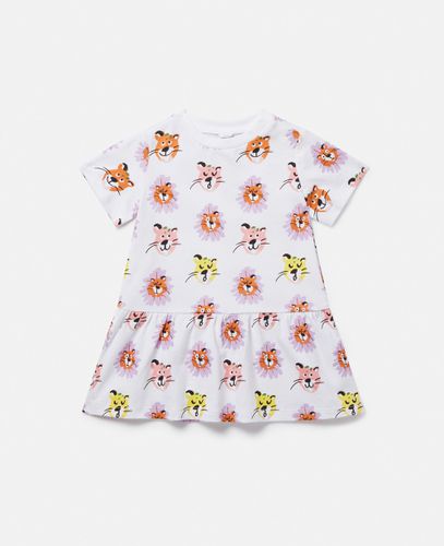 Cheetah Face Print Dress, , Size: 12m - Stella McCartney - Modalova