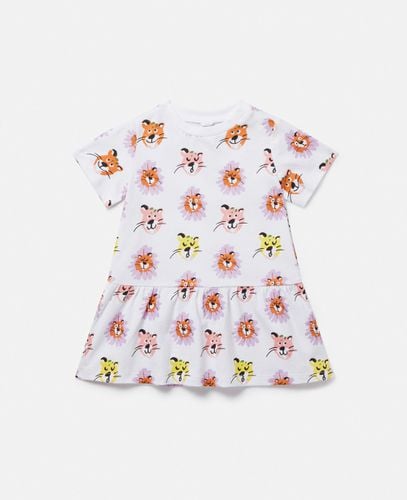 Cheetah Face Print Dress, , Size: 6m - Stella McCartney - Modalova