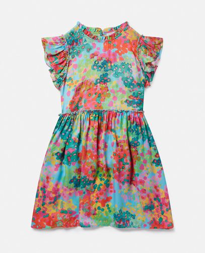 Painted Floral Print Frill Trim Dress, , Size: 2 - Stella McCartney - Modalova